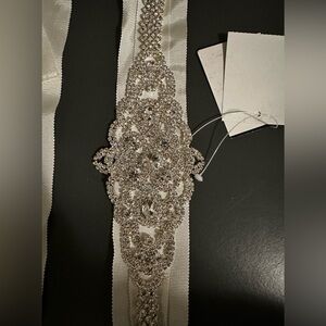 Bridal wedding dress Rhinestone Sash
